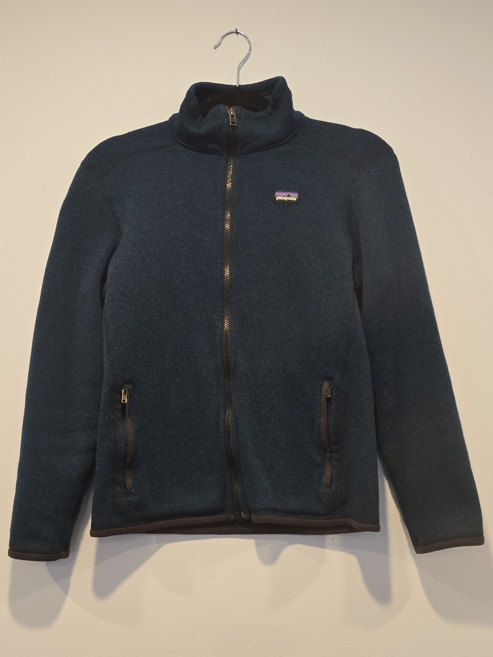 Patagonia Better Sweater Full Zip Fleece Jacket Dark Teal Kids XL 14 Outdoor